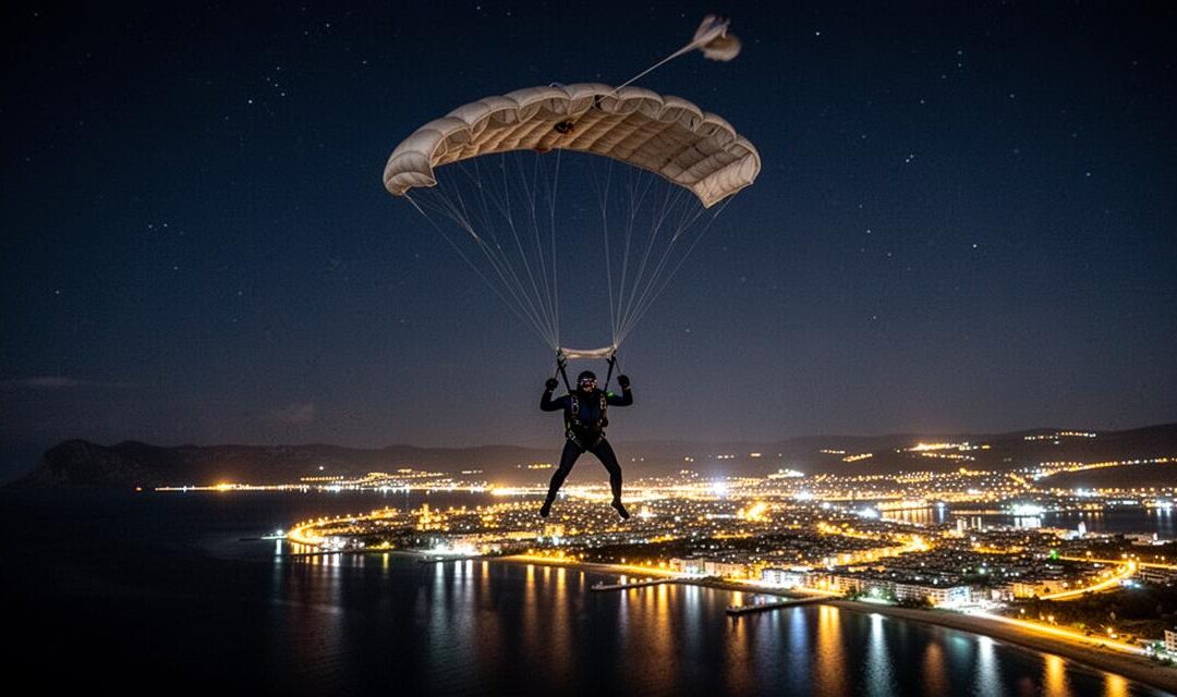 Tout savoir sur le parachutisme de nuit : mon premier saut après le coucher du soleil